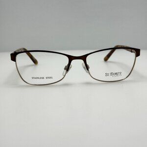 St. Moritz Windsor Brown Eyeglasses Eye Glasses Frames 55-17-135